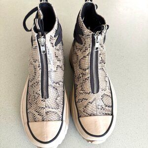 Converse Chuck Taylor Allstar Run Star Platform Snakeskin Lugged Sneaker Shoes -